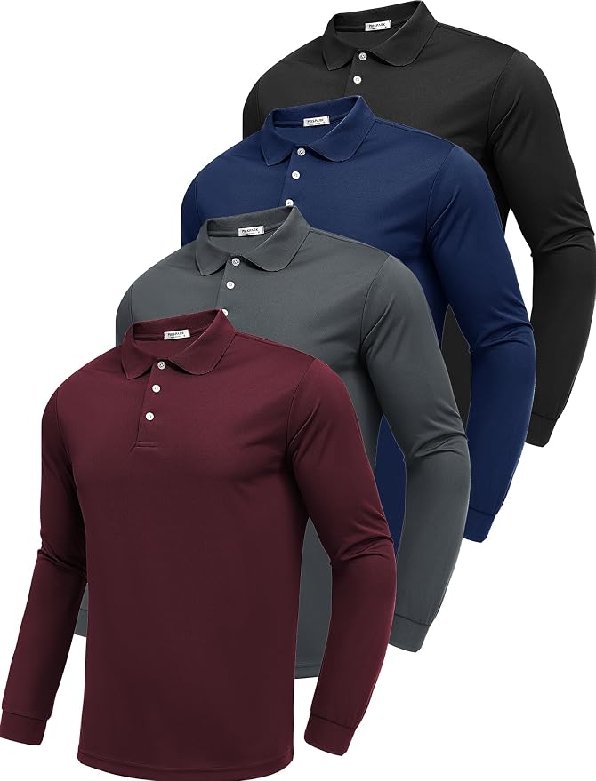 Men’s Long-Sleeve Performance Polo