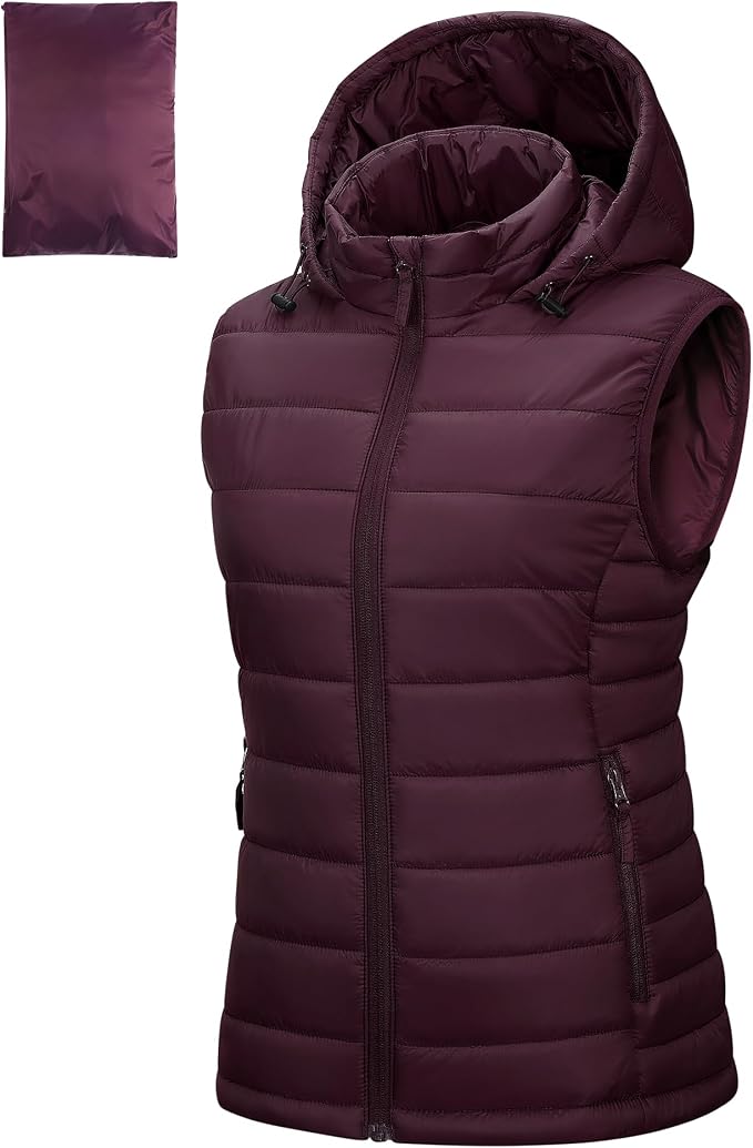 Women’s Lightweight Hooded Puffer Vest